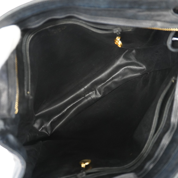 [3ye5573] Auth Chanel Shoulder Bag Triple Coco Lambskin Black Gold metal - Picture 4 of 14